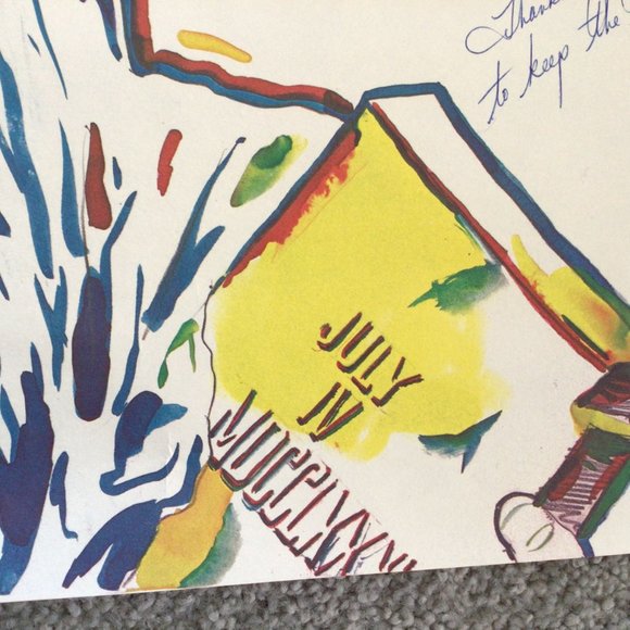 Vintage Bicycling To Save The Lady Liberty Poster April 10-June 4, 1985 - Picture 3 of 5